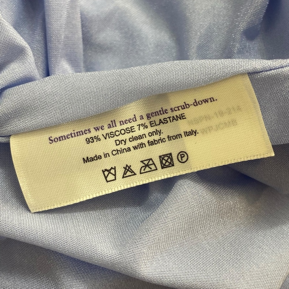 MM Lafleur NWT Light Periwinkle Blue Pleated Midi Skirt Size 10 - Picture 9 of 11